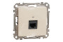 Комп'ютерна розетка, RJ45 CAT6 UTP, Бежева, Sedna Design (SDD112461)