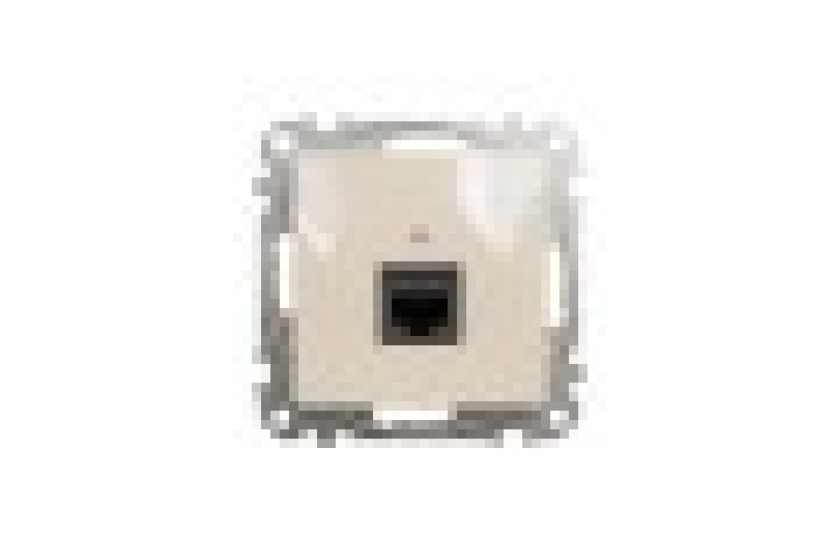 Комп'ютерна розетка, RJ45 CAT6 UTP, Бежева, Sedna Design (SDD112461)