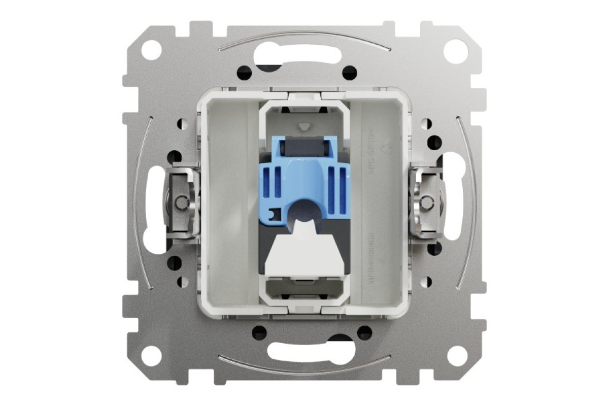 Комп'ютерна розетка, RJ45 CAT6 UTP, Чорна, Sedna Design (SDD114461)