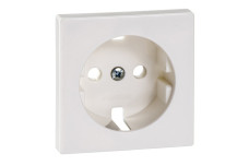 Накладка для розетки з заземленням SysM полярно-білий стійка до подряпин (235199)