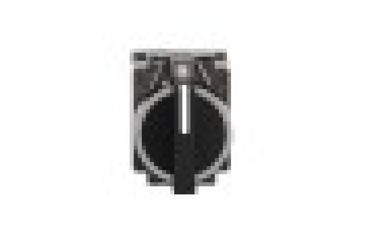 Перемикач, Easy Harmony XB2, металевий, чорний, 22 мм, 3 положення, з фіксацією, 2NO (XB2BD33C)