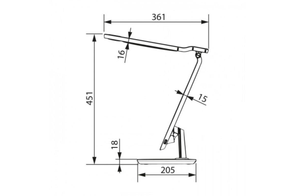Світильник настільний LED "AZRA" 10 W білий (049-012-0010-010)