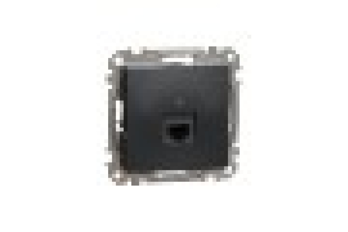 Один роз’єм RJ45 категорія 5E UTP Чорний Sedna Design (SDD114451)