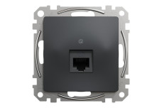 Один роз’єм RJ45 категорія 5E UTP Чорний Sedna Design (SDD114451)