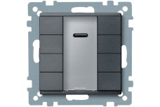KNX кнопковий пост керування, 4 кнопки та ІЧ приймач, антрацит, System M (MTN627914)