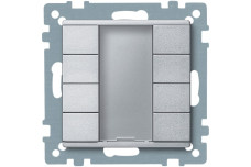 KNX кнопковий пост керування, 4 кнопки, алюміній, System M (MTN627860)