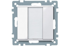 Кнопковий вимикачі KNX, 1-позиційна кнопка, активний білий, глянцевий, System M (MTN617125)