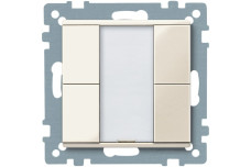 Кнопковий вимикачі KNX, 2-позиційна кнопка, білий, глянцевий, System M (MTN617244)