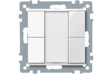 Кнопковий вимикачі KNX, 2-позиційна кнопка, полярний білий, глянцевий, System M (MTN617219)