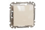 Одноклавішний вимикач Бежевий Sedna Design (SDD112101)