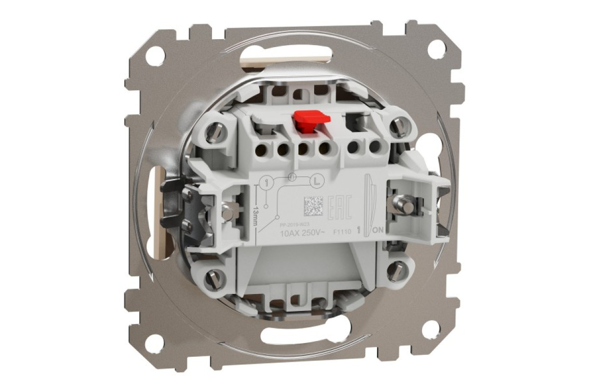 Одноклавішний вимикач Бежевий Sedna Design (SDD112101)