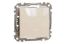 Одноклавішний вимикач Бежевий Sedna Design (SDD112101)