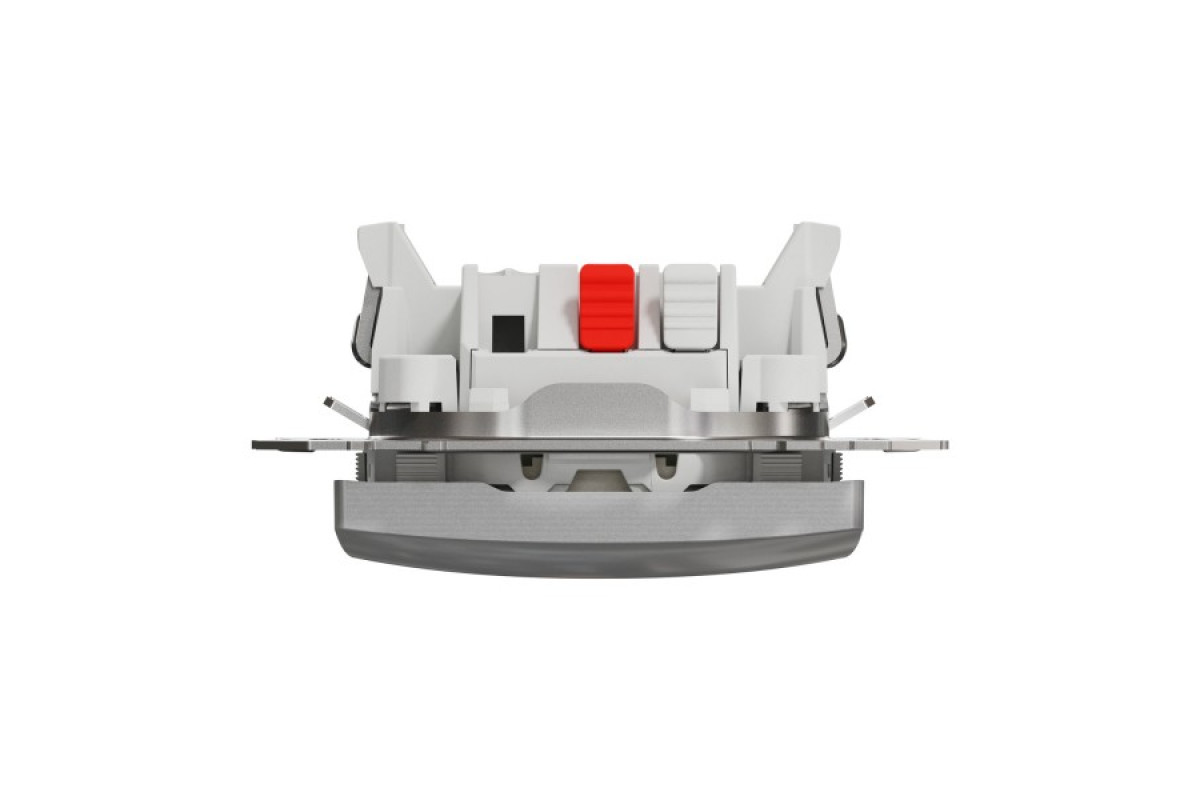 Одноклавішний вимикач з підсвіткою Алюміній Sedna Design (SDD113101L)