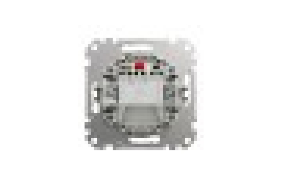 Одноклавішний вимикач з синьою LED підсвіткою 10 АХ Береза Sedna Elements (SDD180101L)