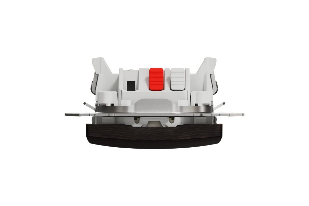 Одноклавішний вимикач з синьою LED підсвіткою 10 АХ Венге Sedna Elements (SDD181101L)