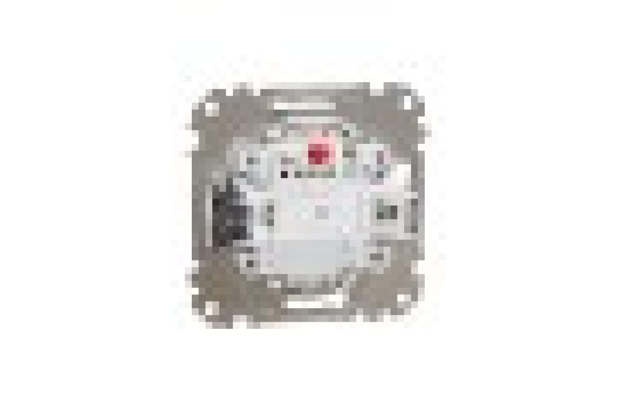 Одноклавішний вимикач з синьою LED підсвіткою 10 АХ Матовий Алюміній Sedna Elements (SDD170101L)