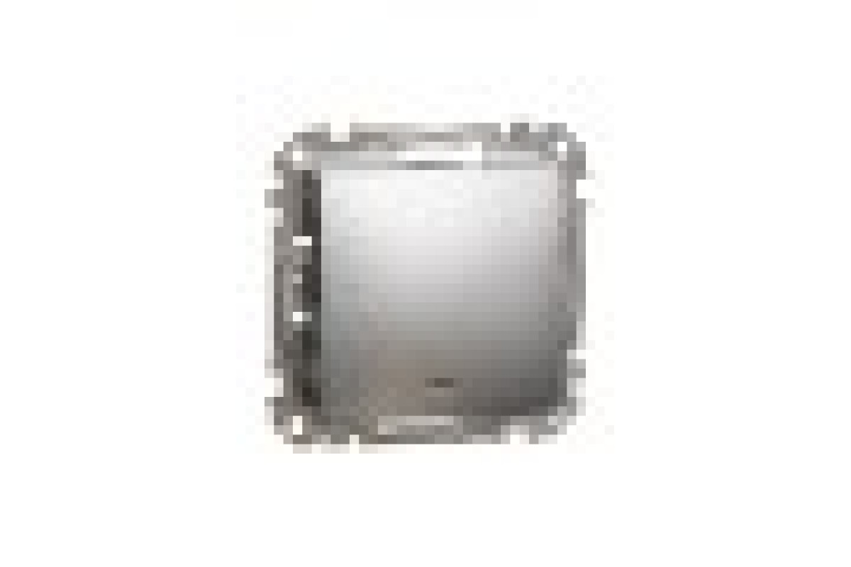 Одноклавішний вимикач з синьою LED підсвіткою 10 АХ Матовий Алюміній Sedna Elements (SDD170101L)