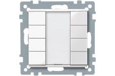 Кнопковий вимикачі KNX, 4-позиційна кнопка, полярний білий, глянцевий, System M (MTN617419)