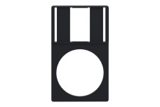 Тримач символів, Easy Harmony XB2, 30x50мм, пластик, без надпису 18x27мм (ZB2BZ33C)