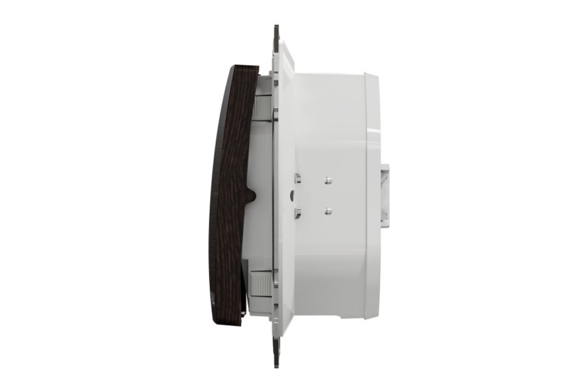 Одноклавішний вимикач, 10АX, IP44, венге, Sedna Design & Elements (SDD281101)