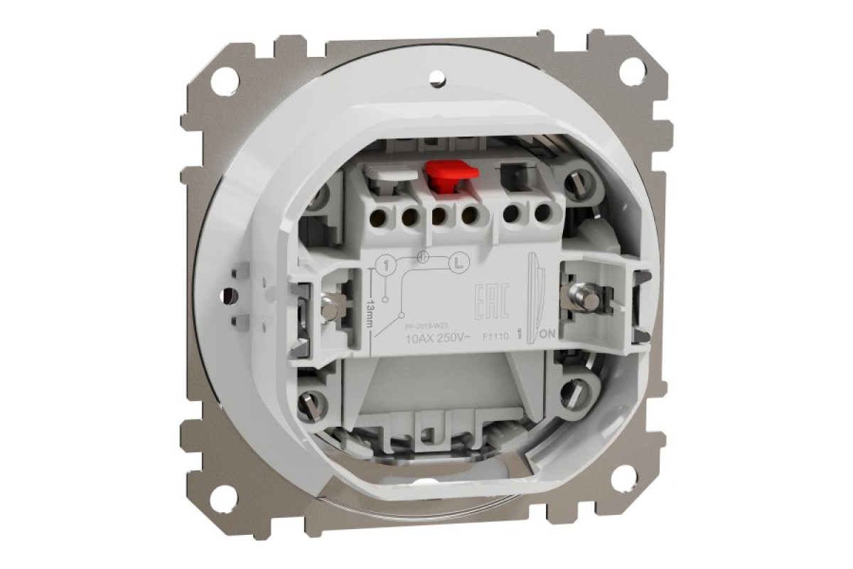 Одноклавішний вимикач, 10АX, IP44, венге, Sedna Design & Elements (SDD281101)
