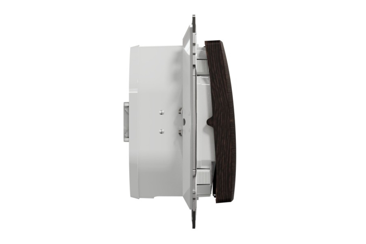 Одноклавішний вимикач, 10АX, IP44, венге, Sedna Design & Elements (SDD281101)