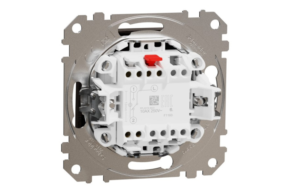 Одноклавішний перемикач 10 АХ, Венге Sedna Elements (SDD181106)