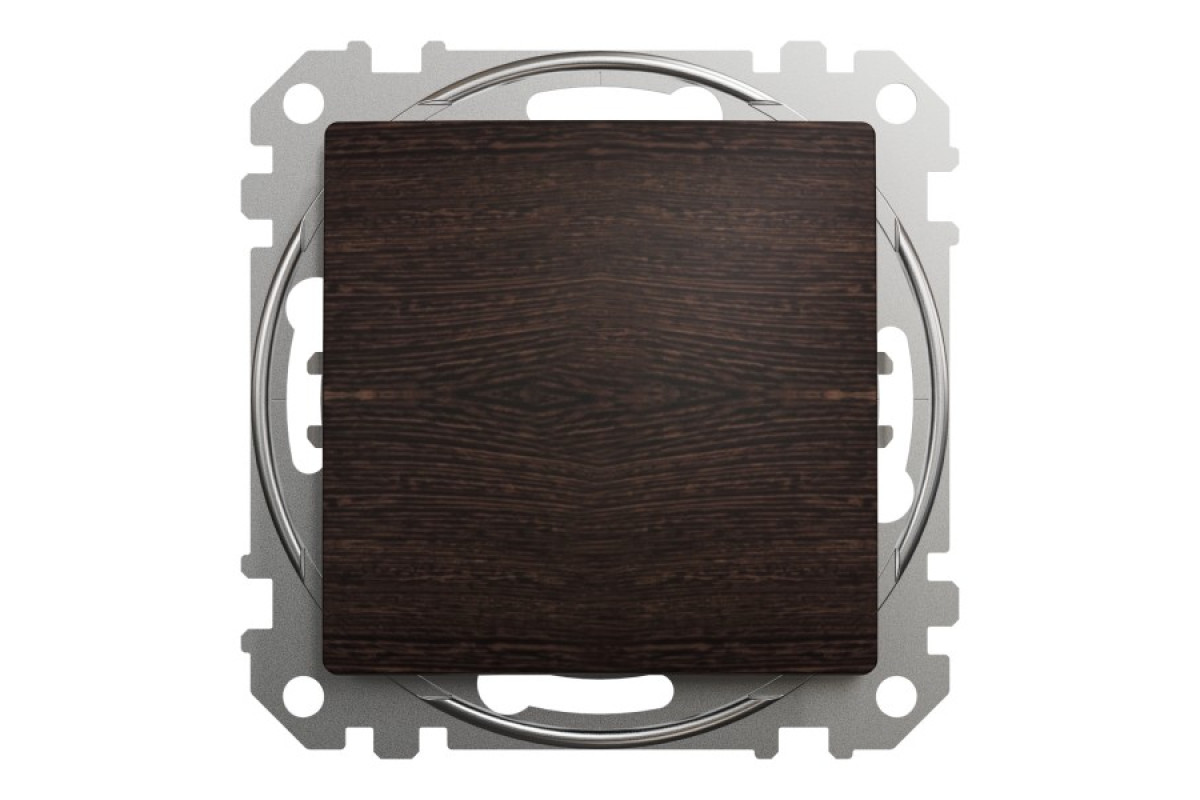 Одноклавішний перемикач 10 АХ, Венге Sedna Elements (SDD181106)