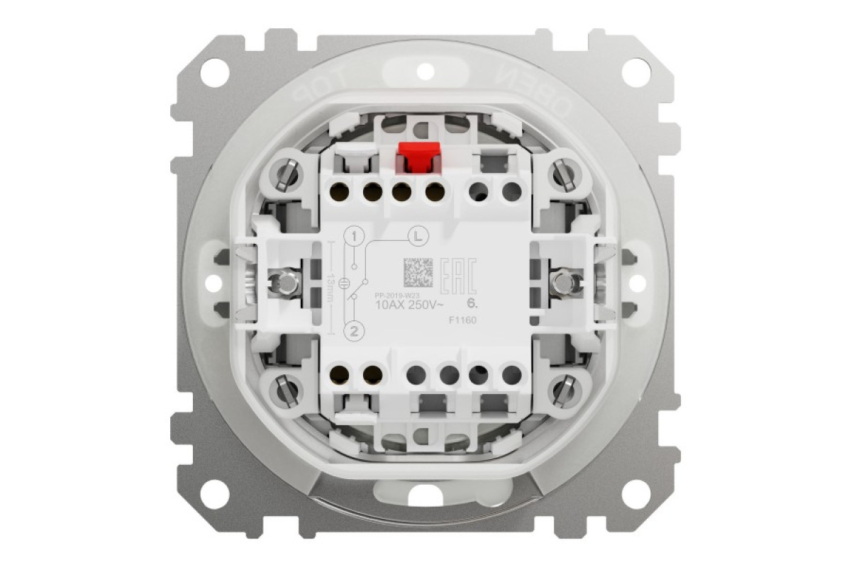 Одноклавішний перемикач IP44 Алюміній Sedna Design (SDD213106)