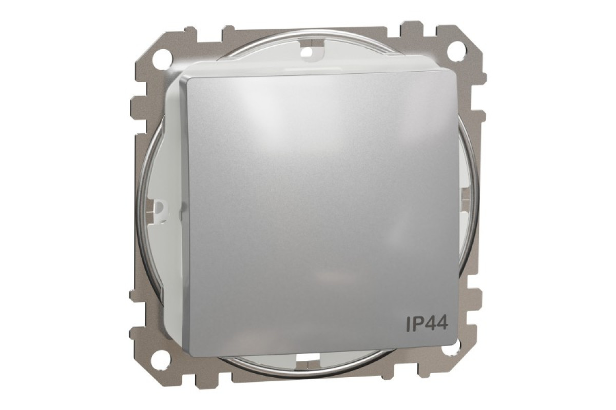 Одноклавішний перемикач IP44 Алюміній Sedna Design (SDD213106)