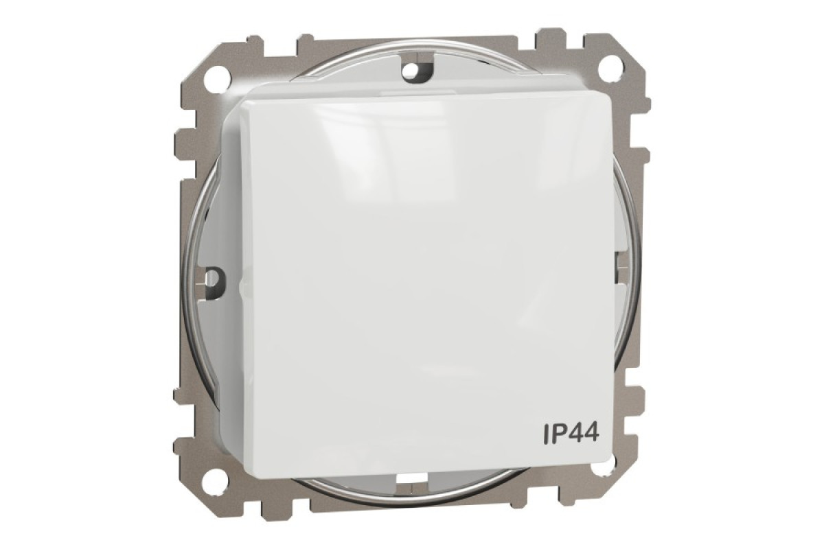 Одноклавишный переключатель IP44 Белый Sedna Design (SDD211106)