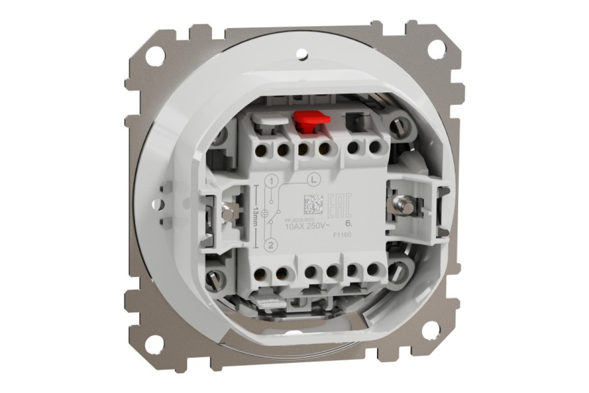 Одноклавишный переключатель IP44 Белый Sedna Design (SDD211106)