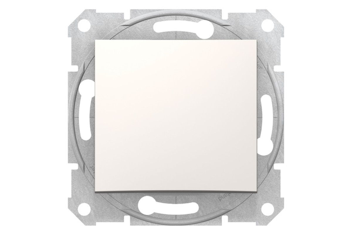 Одноклавишный переключатель Sedna Schneider Electric слоновая кость (SDN0400423)