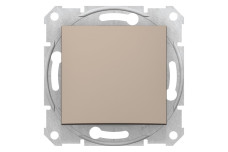 Одноклавішний перемикач Sedna Scnheider Electric титан (SDN0400168)