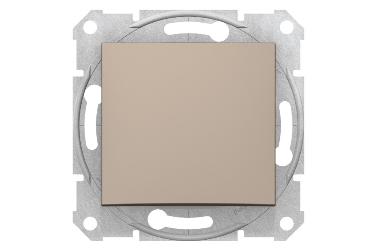 Одноклавишный переключатель Sedna Schneider Electric титан (SDN0400468)