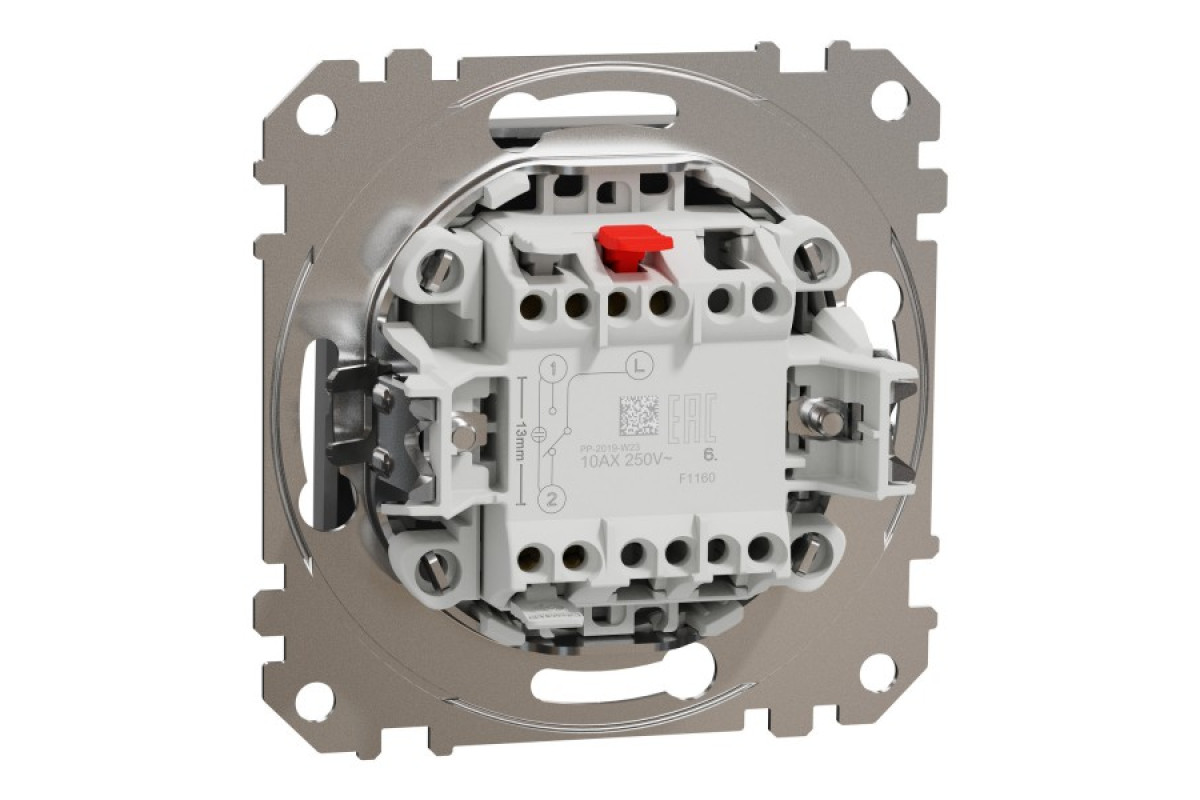 Одноклавишный переключатель Алюминий Sedna Design (SDD113106)