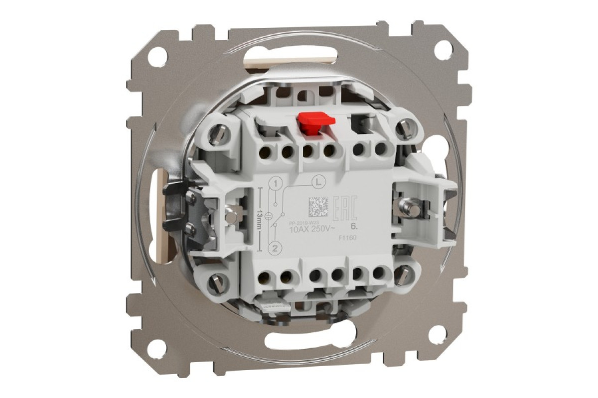 Одноклавишный переключатель Бежевый Sedna Design (SDD112106)