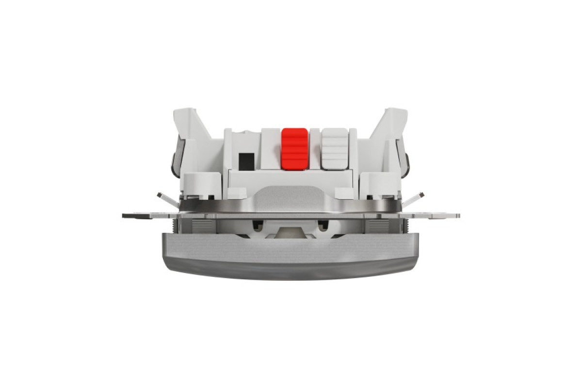 Одноклавішний перемикач з підсвіткою Алюміній Sedna Design (SDD113106L)