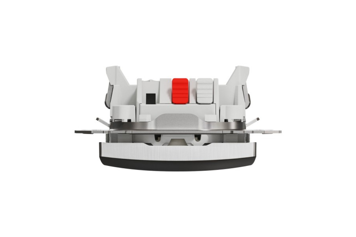 Одноклавишный переключатель с синей LED подсветкой 10АХ Матовый Алюминий Sedna Elements (SDD170106L)