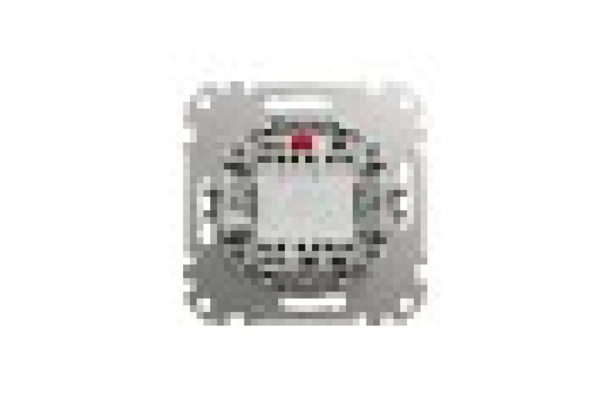 Одноклавишный переключатель с синей LED подсветкой 10АХ Матовый Алюминий Sedna Elements (SDD170106L)