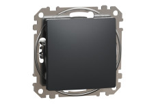 Одноклавішний перемикач Чорний Sedna Design (SDD114106)