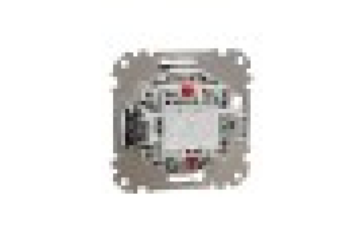 Одноклавишный перекрестный переключатель с подсветкой Sedna Design, черный (SDD114107L)