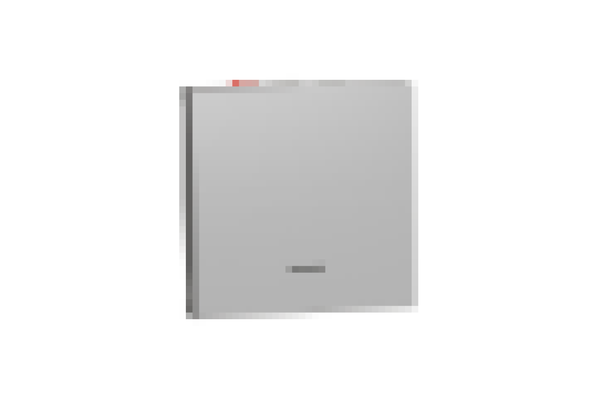 Перемикач 1-клавішний з нейтраллю 10А, 2 модулі алюміній (NU320330S)