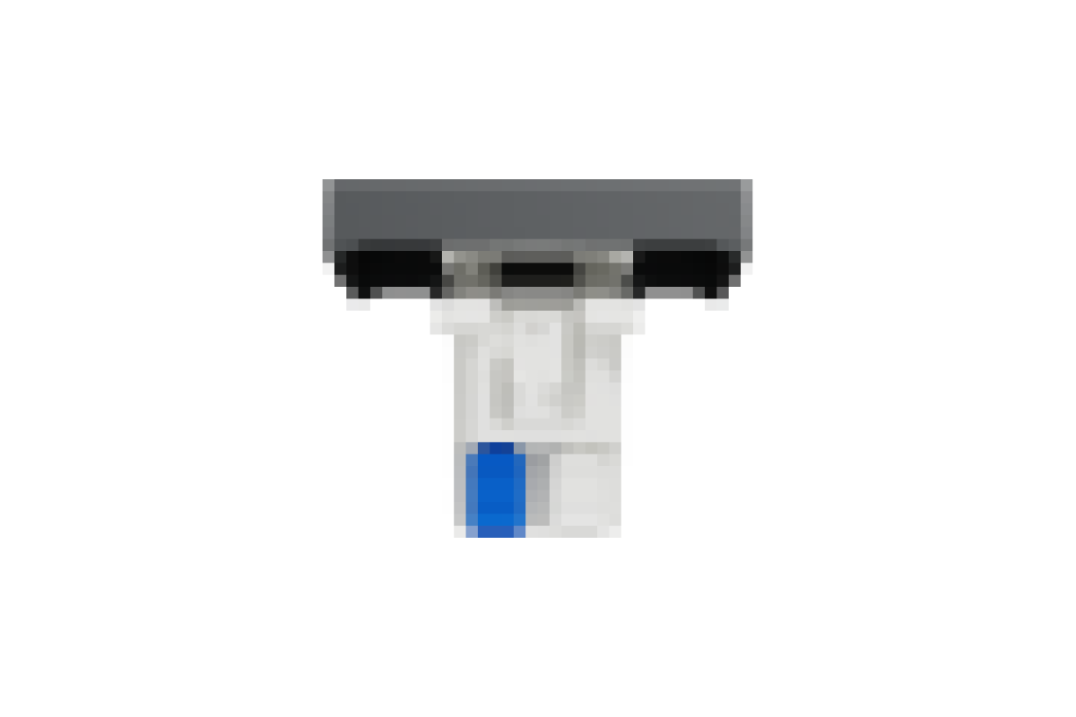 Перемикач 1-клавішний з нейтраллю 10А, 2 модулі антрацит (NU320354S)