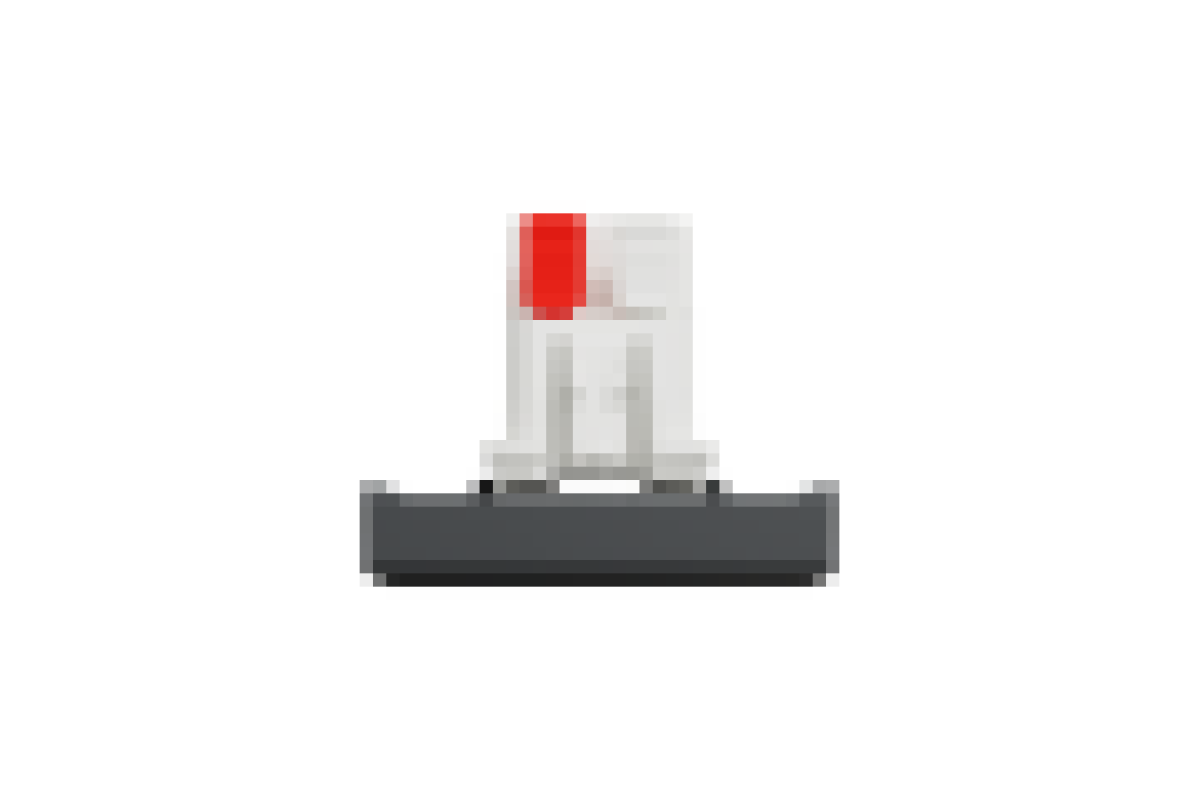 Перемикач 1-клавішний з нейтраллю 10А, 2 модулі антрацит (NU320354S)