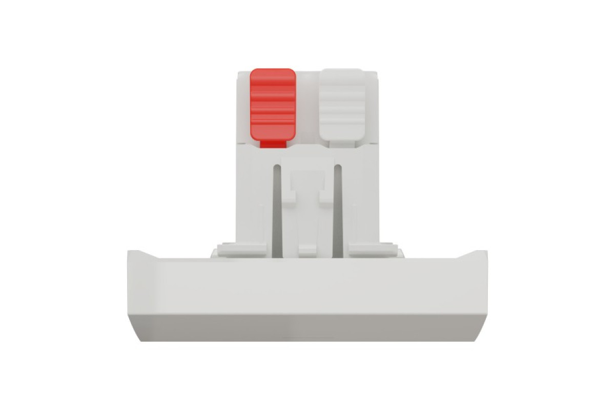 Перемикач 1-клавішний з нейтраллю 10А, 2 модулі білий (NU320318S)