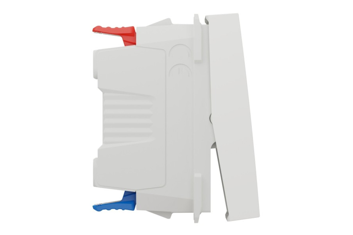 Перемикач 1-клавішний з нейтраллю, 10А, 1 модуль білий (NU310318S)