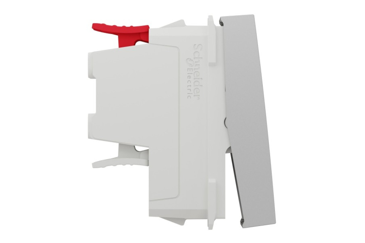 Перемикач 1-клавішний перехресний схема 7, 10А, 1 модуль алюміній (NU310530)