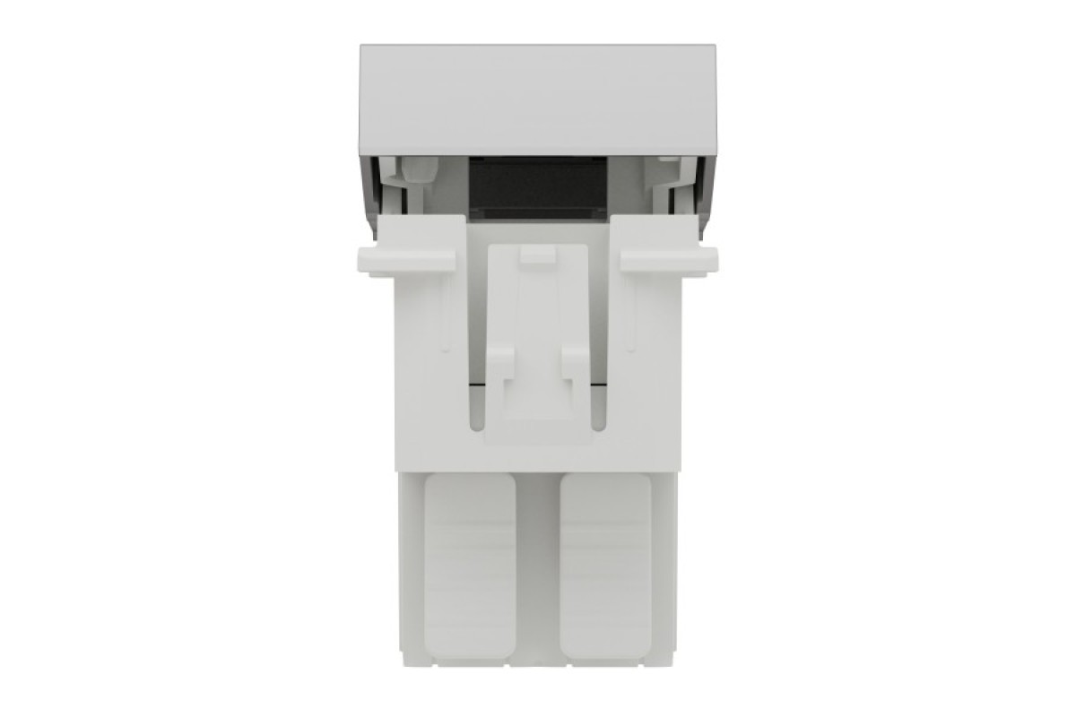 Перемикач 1-клавішний перехресний схема 7, 10А, 1 модуль алюміній (NU310530)