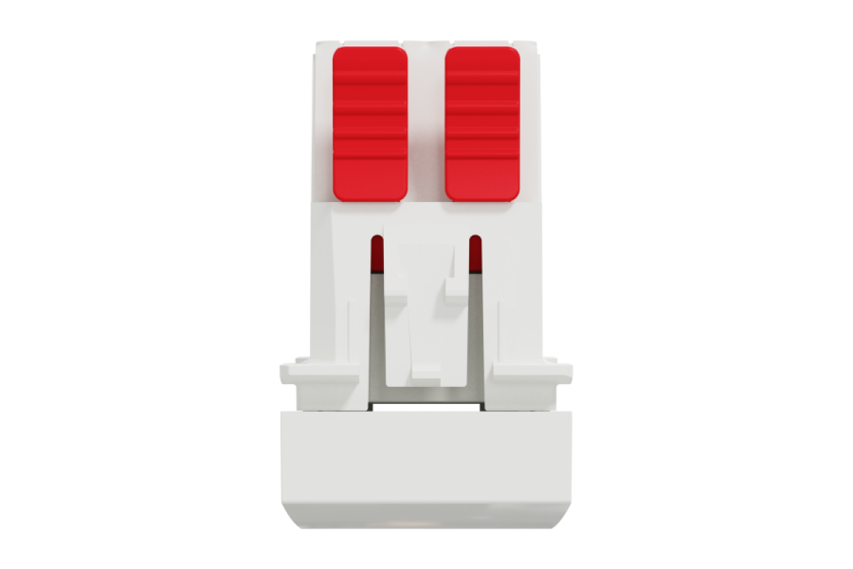 Перемикач 1-клавішний перехресний схема 7, 10А, 1 модуль білий (NU310518)